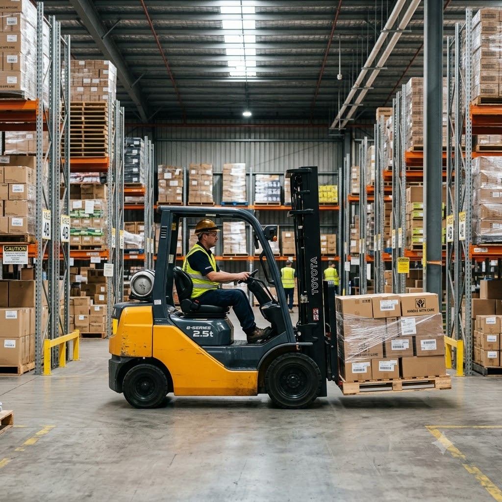 Forklift operator